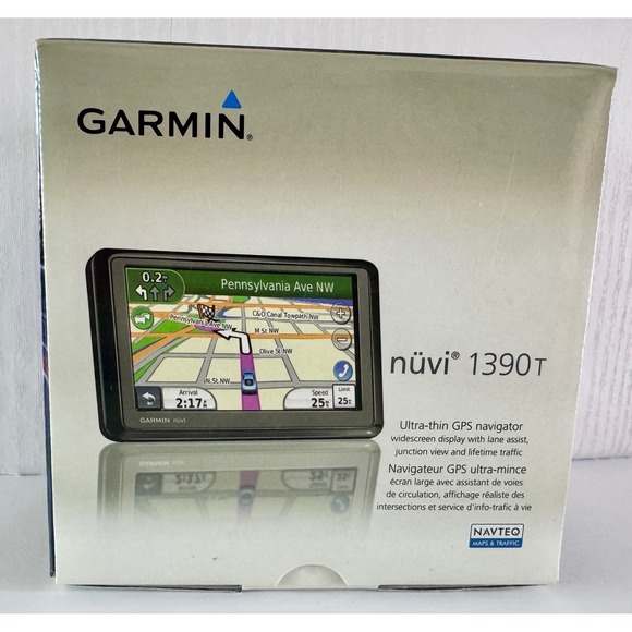 Garmin Nuvi 1390T GPS Navigation Maps in Box with Original Acessories - Picture 3 of 8